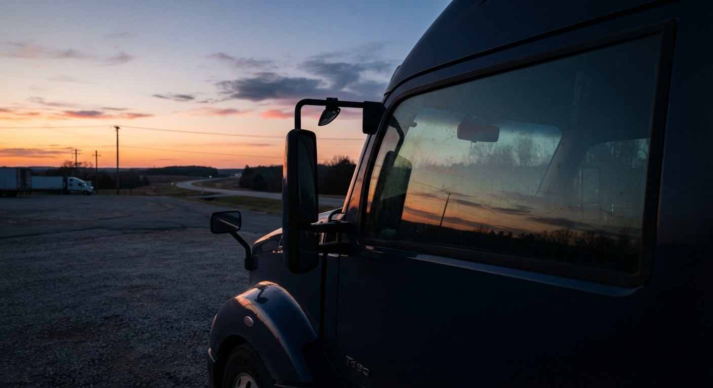A driver in the cab